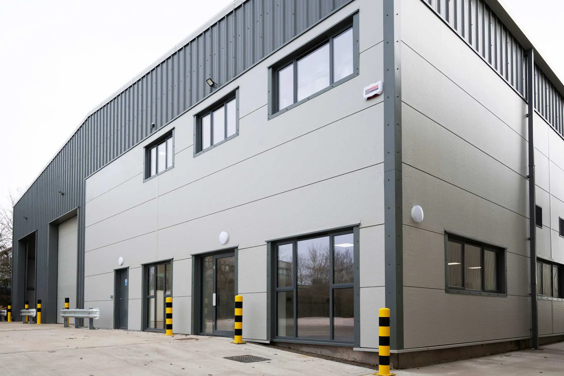 Warehouse facade and cladding